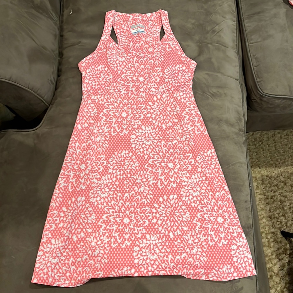 brand: columbia size: xsmall color: pink/white